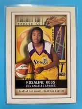 Rosalind Ross – 2002 Authentix WNBA #116 RC serial # 0191 / 2002 (Sparks)
