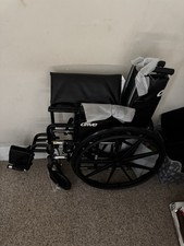 Drive Medical Lightweight Steel Transport Wheelchair, Fixed Full Arms, 17 Seat