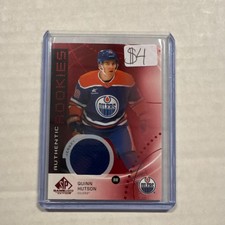 Upper Deck SP Game Used Authentic Rookies Red Jersey Memorabilia AR-QH Hutson