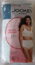 Jockey Elance 100 Cotton Pointelle Breathe Brief Underwear - Women's Size 8 New