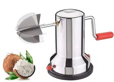 Stainless Steel Coconut Scraper Grater Shredder Rust Free Vacuum Based