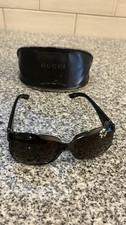 Gucci Black Oversized Sunglasses, Year 2005-2006, Made In Italy