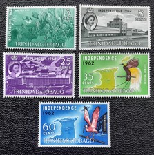 Trinidad and Tobago 1962 Independence MH stamps SG300-304