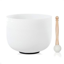 Frosted Crystal Singing Bowl for Sound Healing - 8 Inch