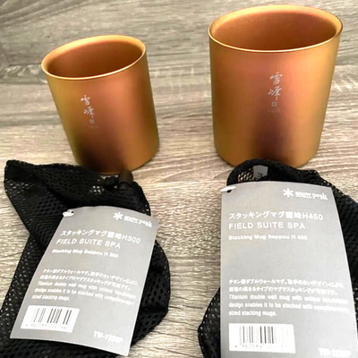 SNOW PEAK Titanium Stacking Mug FIELD SUITE SPA Limited H450 H300