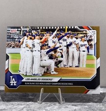 Los Angeles Dodgers World Series Ring 2026 MLB Topps NOW Card 16 GOLD FOIL 43/50