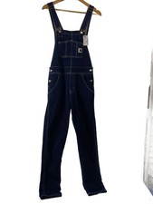 CARHARTT WIP WORK IN PROGRESS Overalls, XS, Cotton, IDG, Solid Color, Women's,