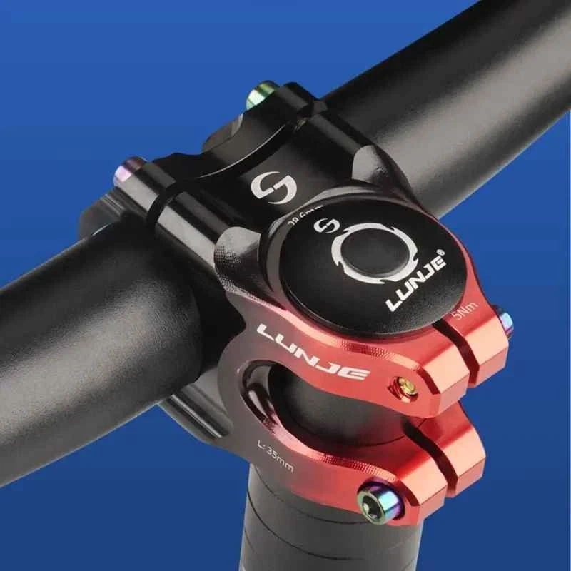 Vástago de manillar corto de aleación de aluminio para bicicleta 31,8 mm MTB varilla de manillar para bicicleta de carretera Foto 3 de 4