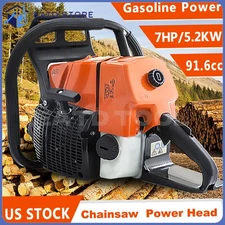 91.6cc Top Handle Chainsaw Power Head Gasoline Fit 20/22/24/36in Bar MS660 