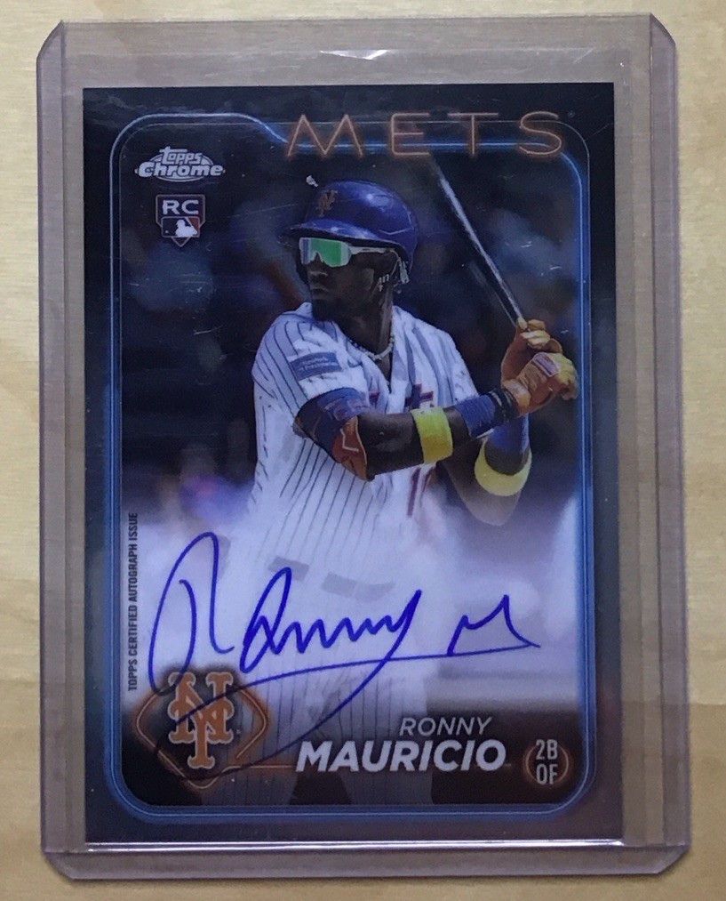 🔥2024 Topps Chrome Ronny Mauricio Rookie Auto RC Rookie #RA-RM New York Mets