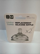 COMOTOMO 2 SILICONE Replacement NIPPLES Medium Flow 2 Holes Korean