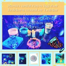 Resin Work Ashtrays Lighters Holders Trays Grinders Tables Phone Holders