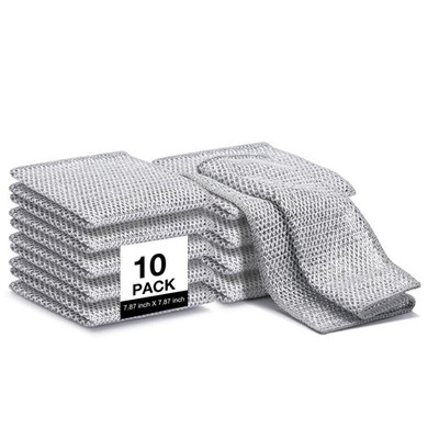 Non Scratch Wire Dishcloth, Multipurpose Wire Dishwashing Rag for Wet and Dry, M