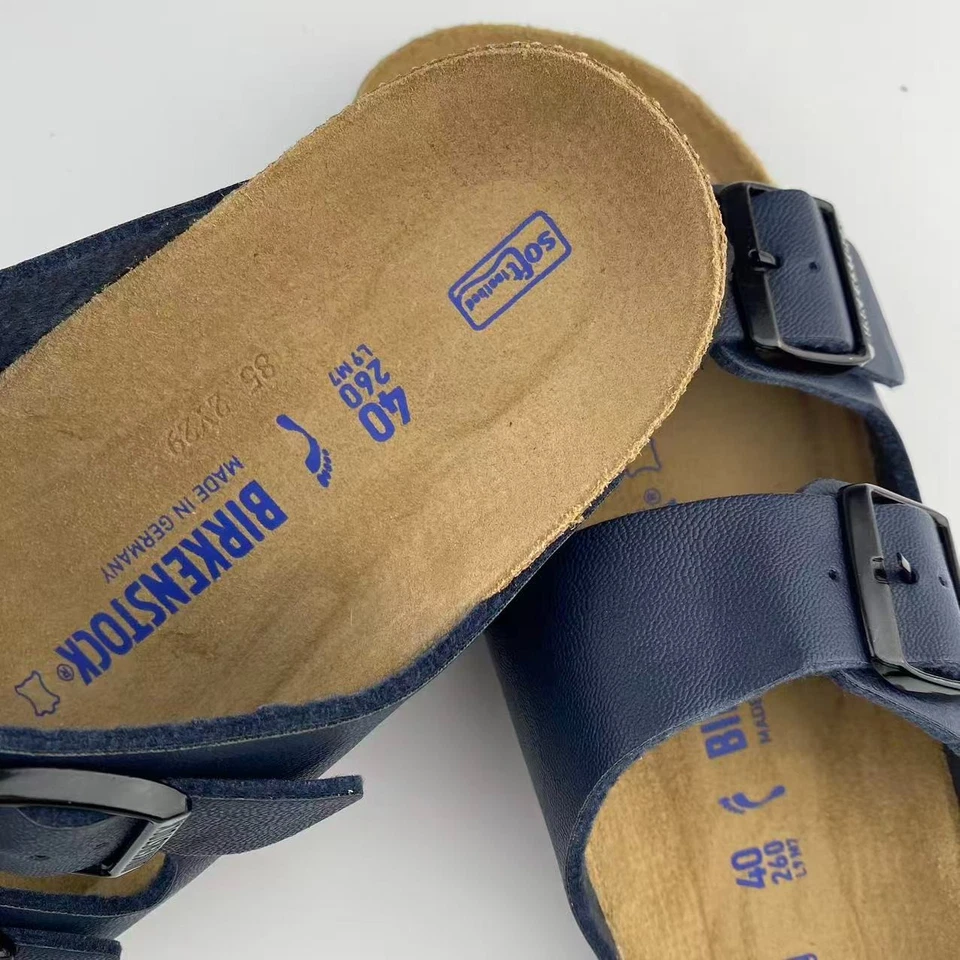 Sandalias Birkenstock Arizona Azul Birko-Flor Plantilla Suave Para Hombre Mujer EU 37-45 Foto 2 de 4