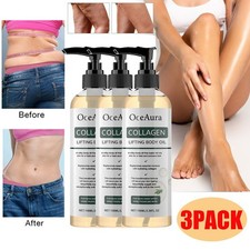 3PACK 100ml Collagen Firming Body Oil Deeply Hydrating Nourishing All Skin Types