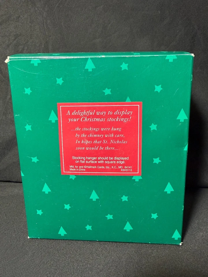 Bastón de caramelo vintage con sello de gatito de Navidad gato blanco ojos azules Foto 2 de 2