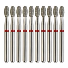 Multi-use 379/018F Diamond Burs FG Football Fine Grit Bur High Speed Bur 10Pc/PK