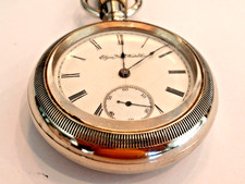 Large, Heavy, 8.3 Oz, 18SZ-Monster Elgin Pocket Watch-61.50mm-Runs Great-1889