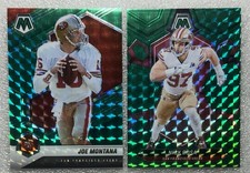 Nick Bosa & Joe Montana Panini Mosaic Green Parallel San Francisco 49ers