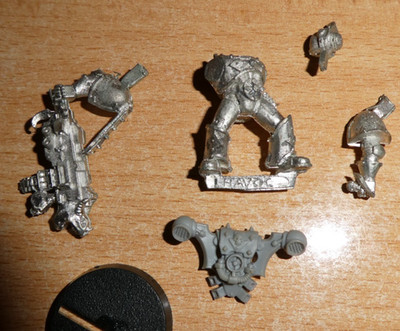 1 Warhammer 40K Chaos Space Marines  Heavy Bolter Metal OOP Games Workshop .