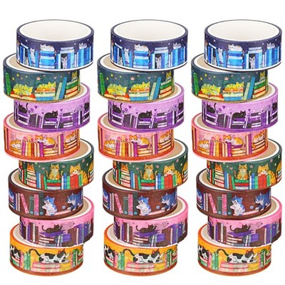 24 Rolls Book Washi Tape Back to School Washi Tape Vbs Maskingtape Set Gifts ...