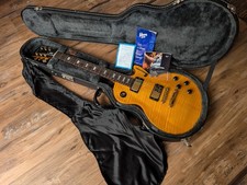 Gibson Les Paul Studio Plus 2003 Trans Amber Flame Top Very Clean W/OHSC