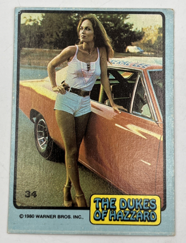 1980 Donruss Dukes of Hazzard Daisy Duke #34 Catherine Bach General Lee Sexy