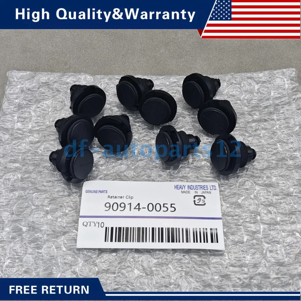 New 20 Rocker Moulding Clip Push Retainer 90914-0055 For Subaru Outback Tribeca Foto 3 de 4