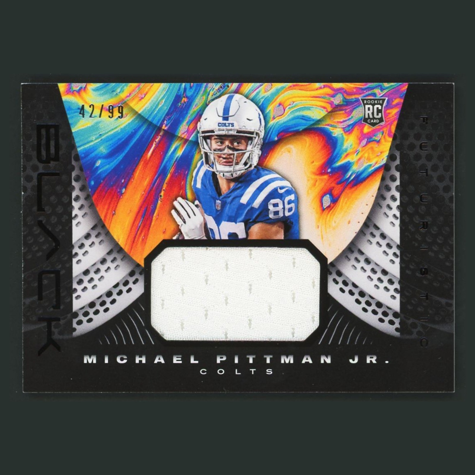 Michael Pittman Jr. Panini Black Futuristic Relics #F19 Base