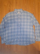 Peter Millar Button Up Dress Shirt Mens XXL Blue Glen Plaid