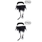  Set of 2 Party Gefälschter Bart Falscher Halloween -Party -Requisite