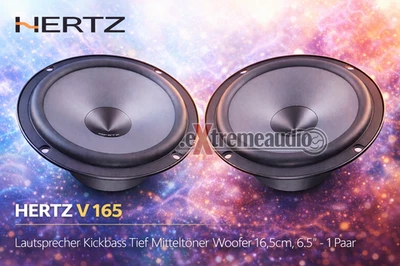 Hertz V 165 Lautsprecher Kickbass Tief Mitteltöner Woofer 16,5cm, 6.5" - 1 Paar - Bild 1 von 4