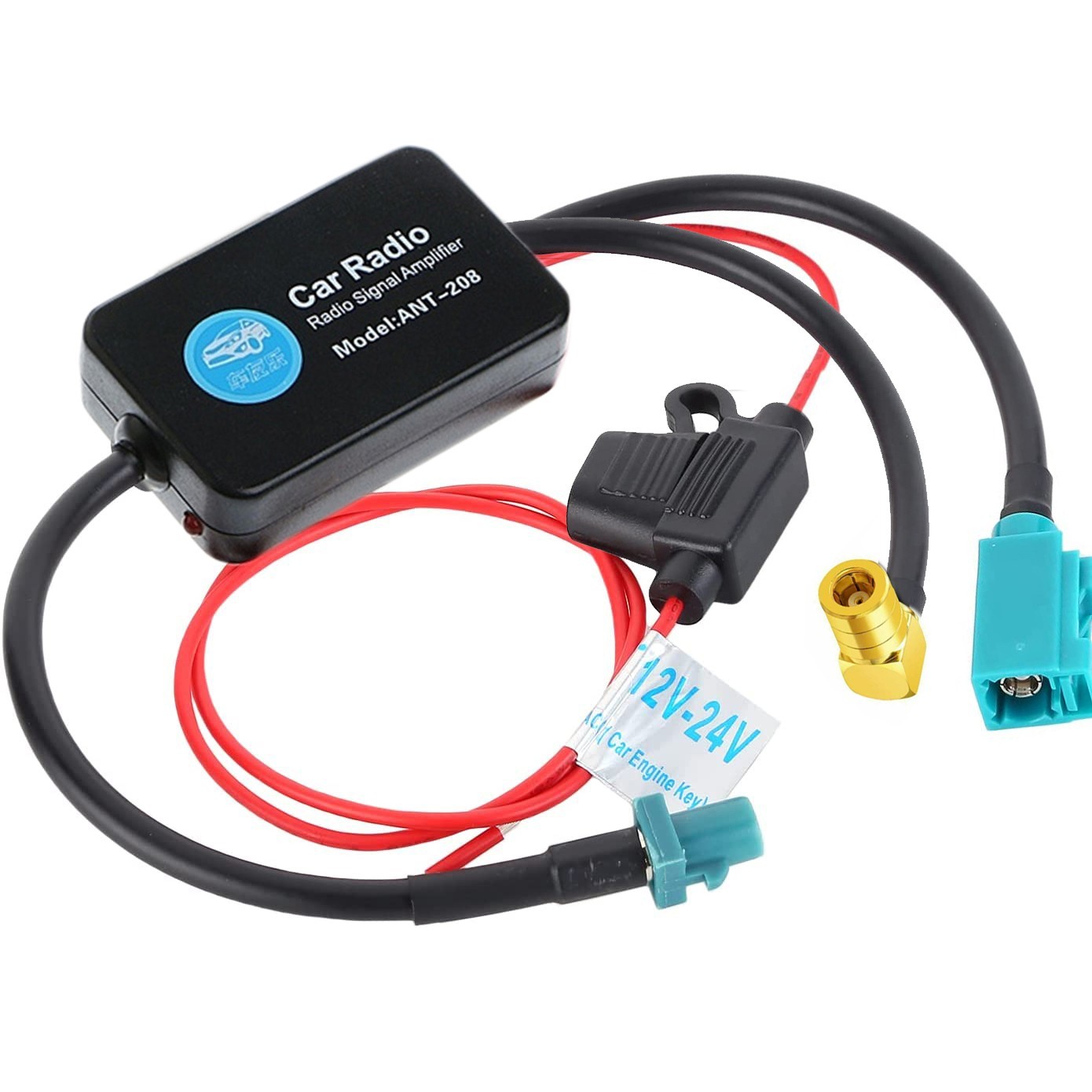 A83 DAB+ Fm Adattatore Antenna Ripetitore Fakra Smb Autoradio Tinta Unita foto 2