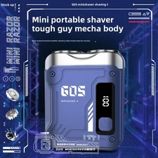 Dual Engine Men's Shaver Transparent Mini Electric Shaver Washable -K12
