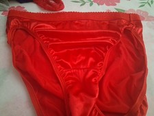 Victoria's Secret Second Skin Satin Hi-Leg Brief Panties Vintage , Large, New