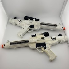 Star Wars Stormtrooper Blaster Rifle Toy Lot of 2 1996 Lucasfilm Ltd E-11 Prop