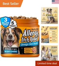 Dog Allergy Itch Relief & Immune Chews for Dogs with Omega 3 Itchy Skin