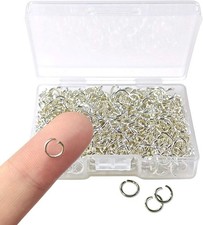 TTSAM 600 Pcs Silver Plated Jump Rings 6 mm - Jewelry Making 6mm silver