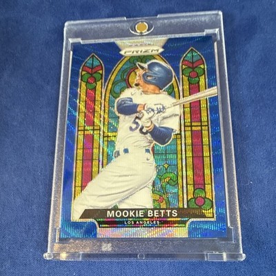 Panini Prizm 2021 Stained Glass Mookie Betts Dodgers SG-2 Blue Wave /60 