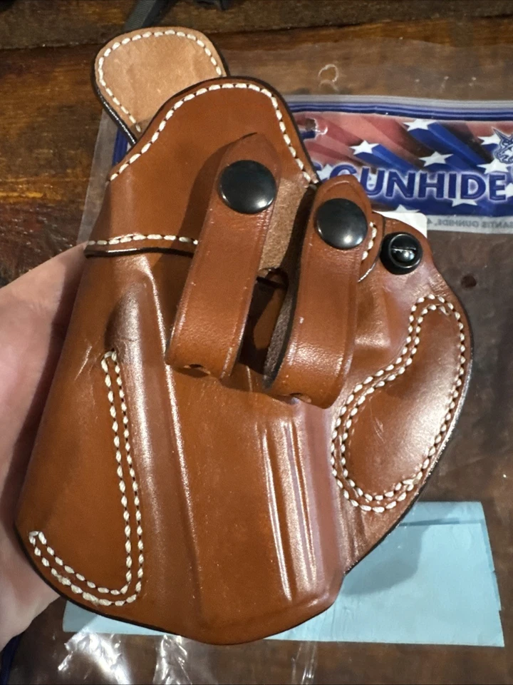 Desantis Cozy Partner Brown Leather IWB Holster For GLOCK G17 G22 G31 - Image 3 of 4