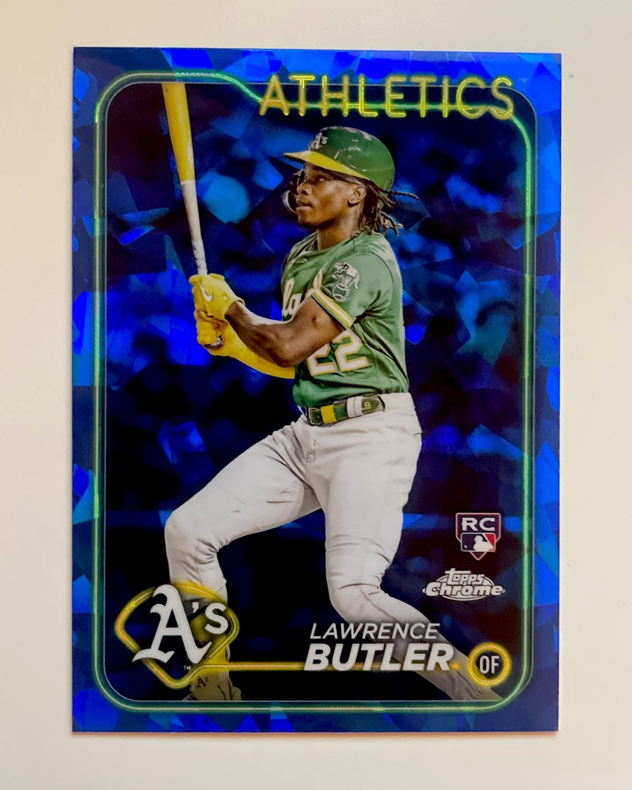 2024 Topps Chrome Sapphire Lawrence Butler #676 Rookie (RC) Oakland A's