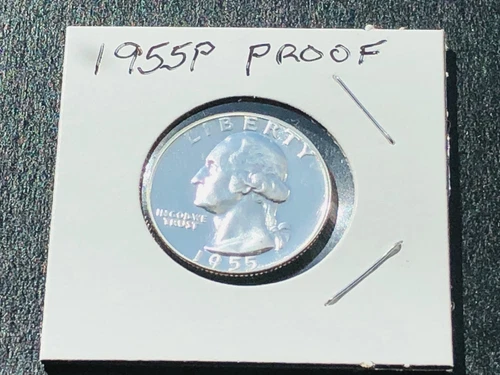 GEM Proof 1955 Philadelphia Mint SILVER Washington Quarter