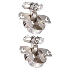 2 Pieces Cabinet Doors Hinges Interior Flush Mounted Hinges Short Arm for