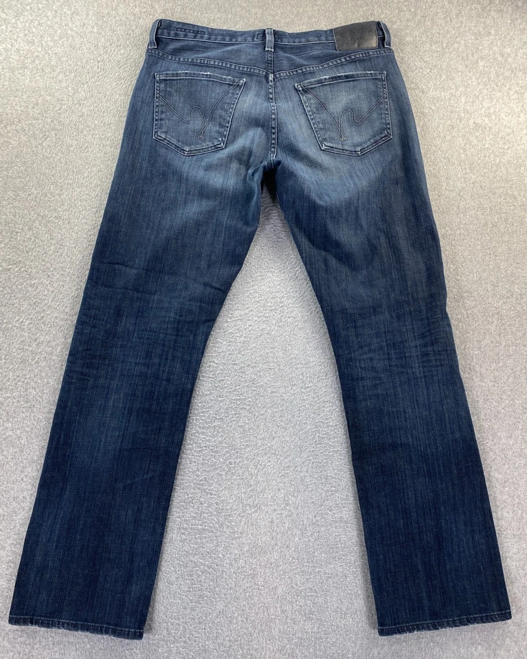 Citizens Of Humanity COH Jeans Men 34X32 Blue Perfect Relaxed Straight Fit Denim - Image 2 of 4