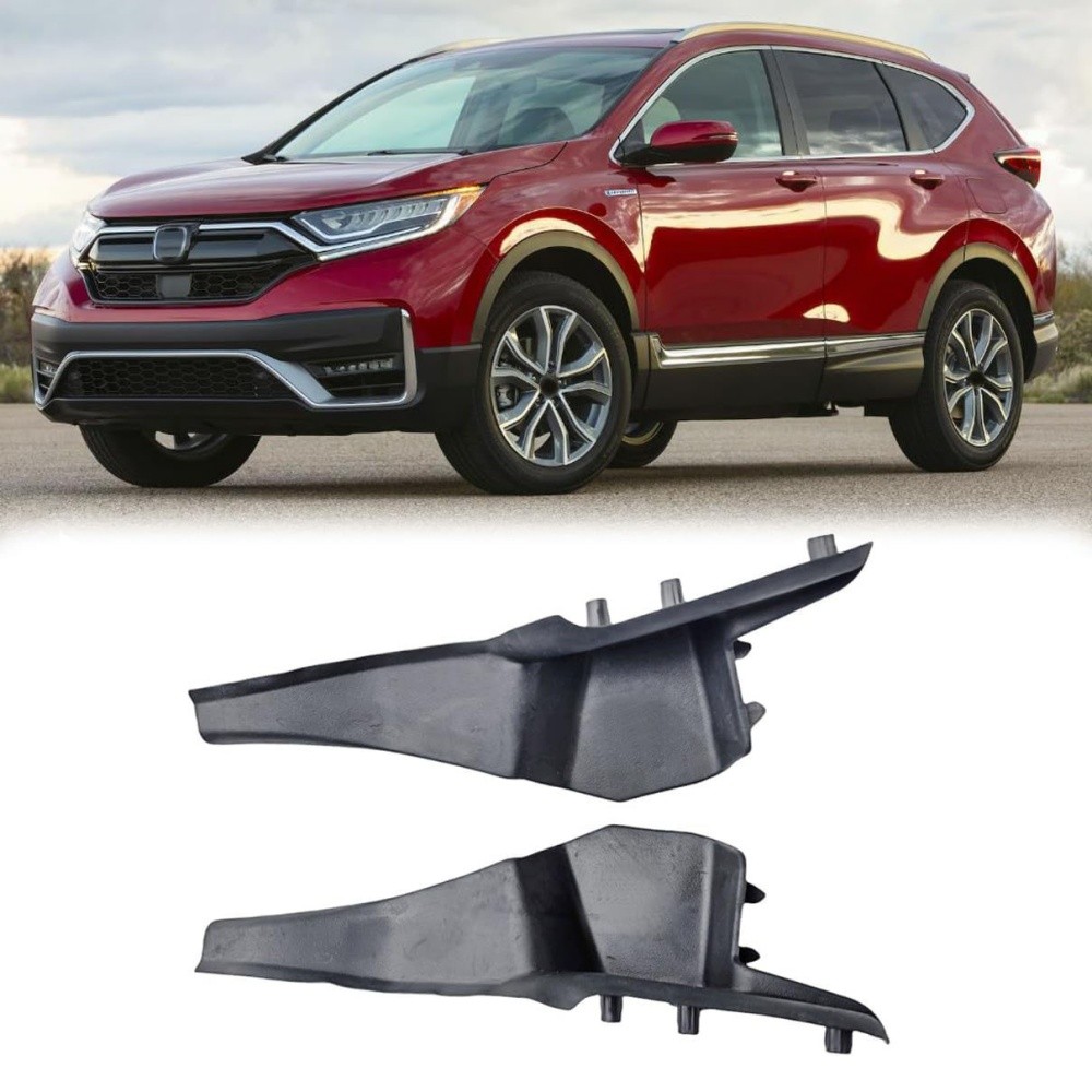 2X For Honda CRV Front Windshield Wiper Cowl Corner Cover Extension Trim Black