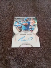 2019 Panini Prizm Gameball Graphs Richard Urena Toronto Blue Jays Auto GB-RU