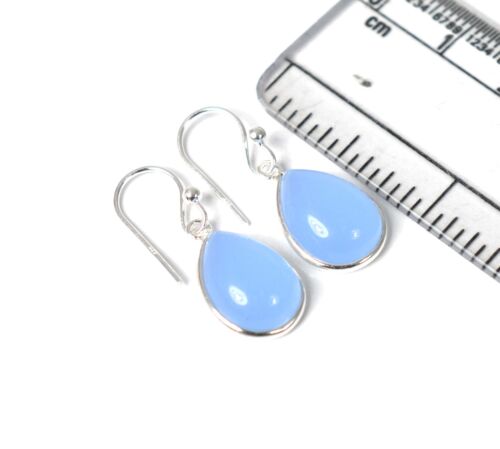 925 Solid Sterling Silver Green Onyx,Garnet Multi Stone Hook Earring Ji760 - Picture 17 of 81