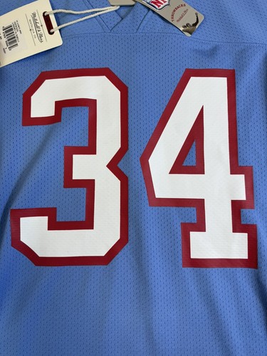 MITCHELL & NESS EARL CAMPBELL Size 36 HOUSTON OILERS AUTHENTIC JERSEY NWT BLUE - Picture 2 of 9