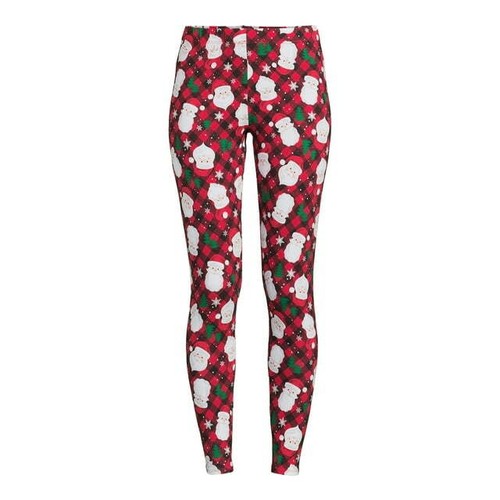 No Boundaries Juniors Holiday Print Santa Leggings Multicolor Size XXL(19) - Picture 4 of 4