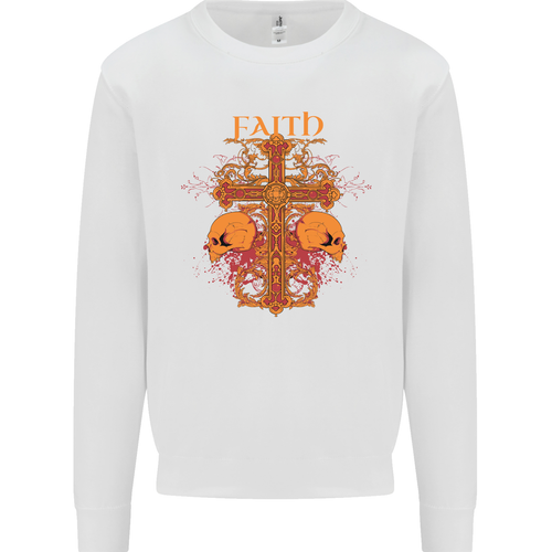 Faith Demonic Skulls Gothic Heavy Metal Herren Sweatshirt Pullover - Bild 4 von 29